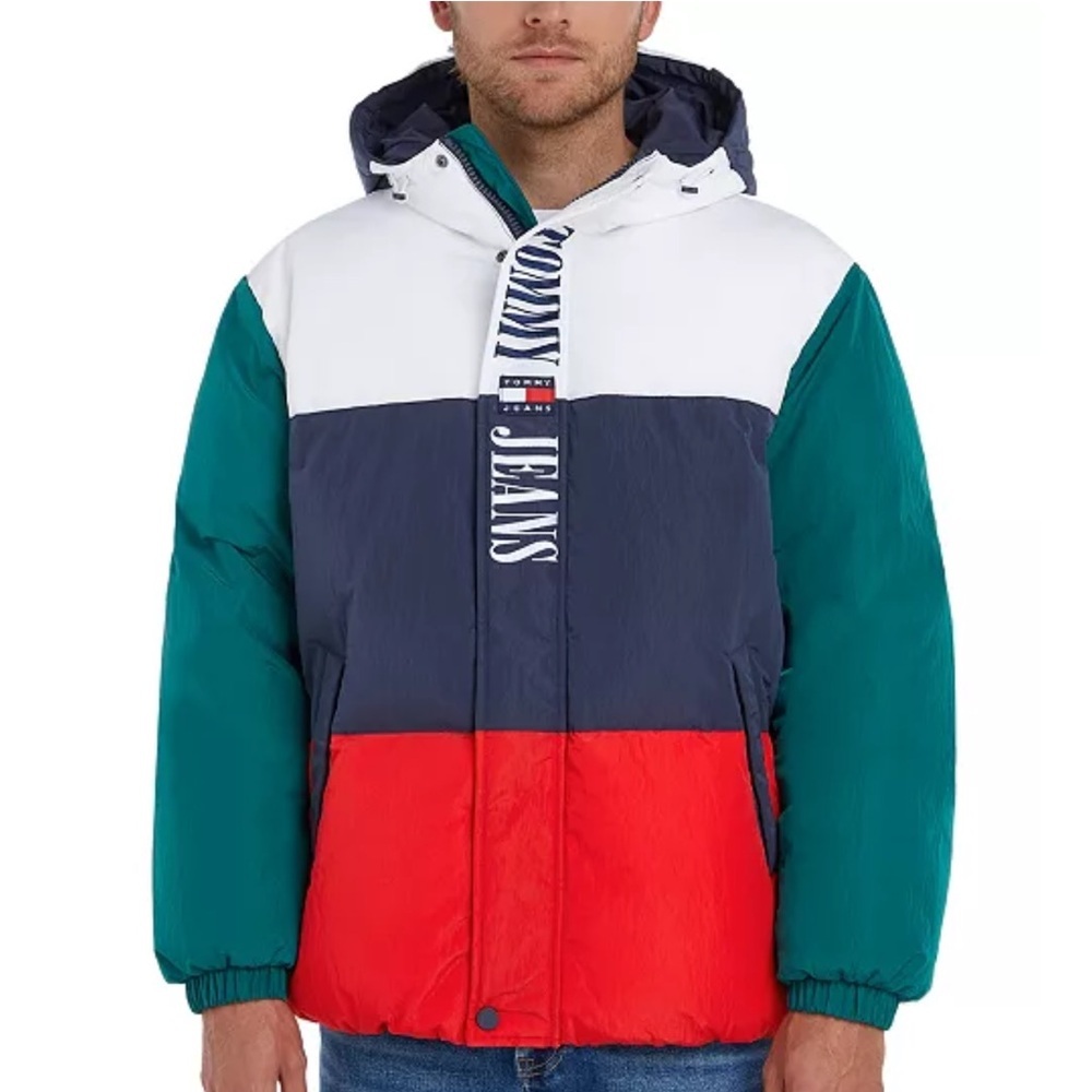 Tommy Hilfiger Men’s Archive Colorblock Lightweight Jacket Size Medium